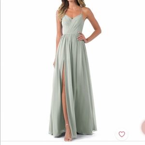 Azazie Cora Silver Bridesmaid Dress